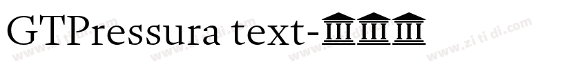 GTPressura text字体转换 GTPressura text字体转换
